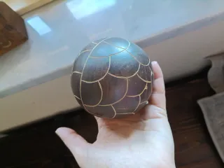 Set 3 sfere decorative in legno