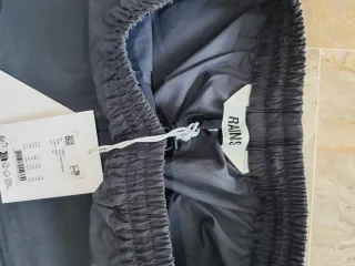 Pantaloni Rains Cargo Grigio Nuovi con Cartellino