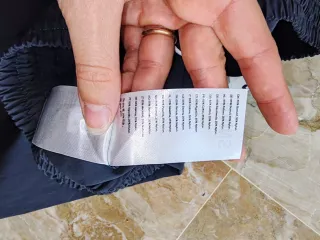 Pantaloni Rains Cargo Grigio Nuovi con Cartellino