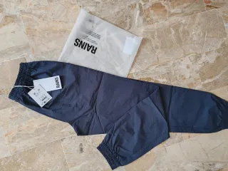 Pantaloni Rains Cargo Grigio Nuovi con Cartellino
