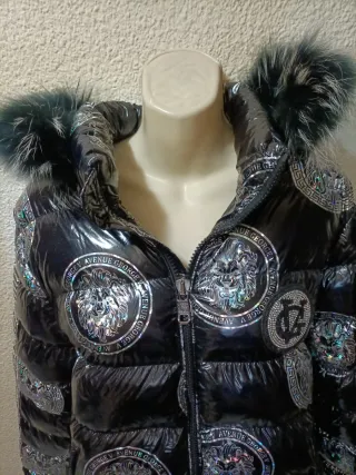 Plumífero George V Avenue Negro y Plateado