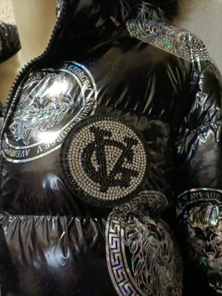 Plumífero George V Avenue Negro y Plateado