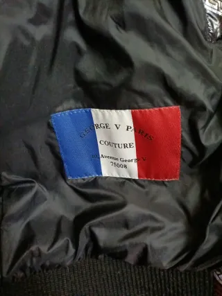 Plumífero George V Avenue Negro y Plateado