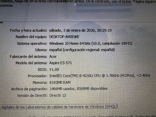 Acer Aspire E15 i5‑4210U – 8 GB RAM, SSD 500 GB