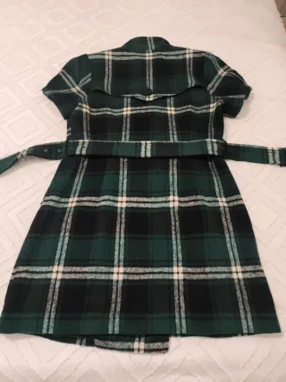 Abrigo/Vestido paño verde Talla 40/S