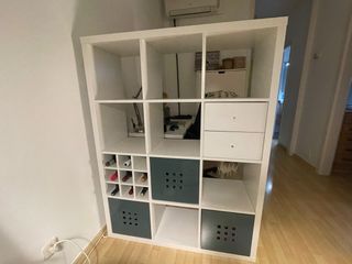 Estantería Kallax 146,5x111,5 cm + extras