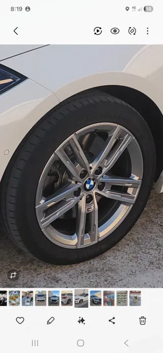 Llantas originales BMW con neumáticos Goodyear.