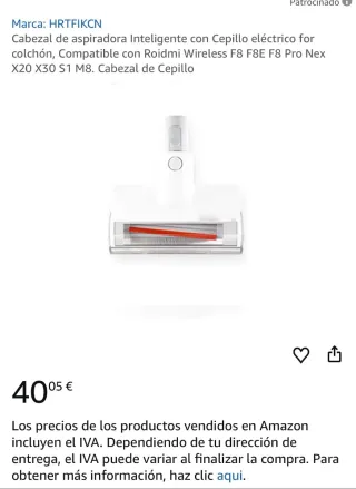 Cabezal aspirador inteligente HRTFIKCN