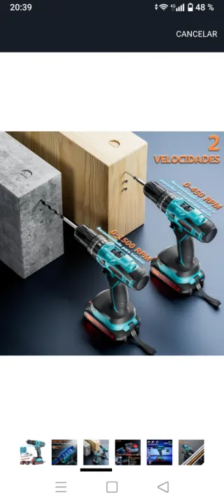 Taladro Percutor Inalámbrico 21V