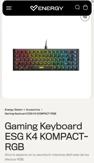 Teclado Gaming Energy Sistem Negro