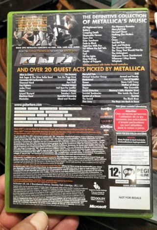 Guitar Hero Metallica Xbox 360