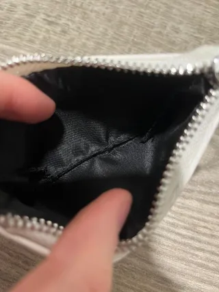 Pochette + Portamonete Bianco