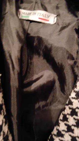 Chaleco cuadros blanco y negro