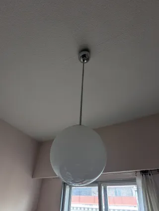 Lampara de techo opalina