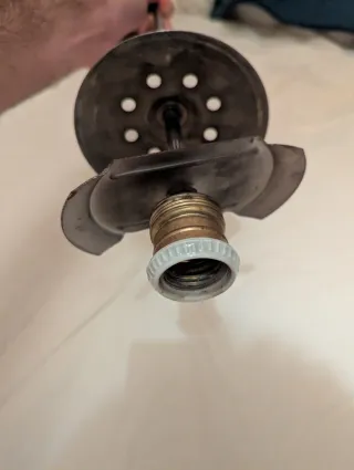 Lampara de techo opalina