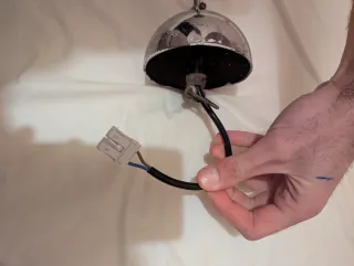 Lampara de techo opalina