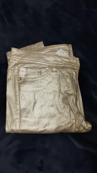 Pantalón dorado mujer Kokue