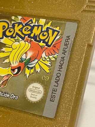 Pokémon Oro Game Boy PAL ESP + Funda Nintendo