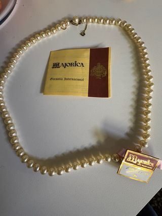 Collar Perlas Majorica Garantía Internacional