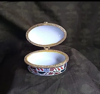 Caja Porcelana Egipcia Decorada