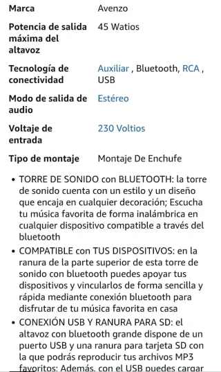 Torre de Sonido Negra