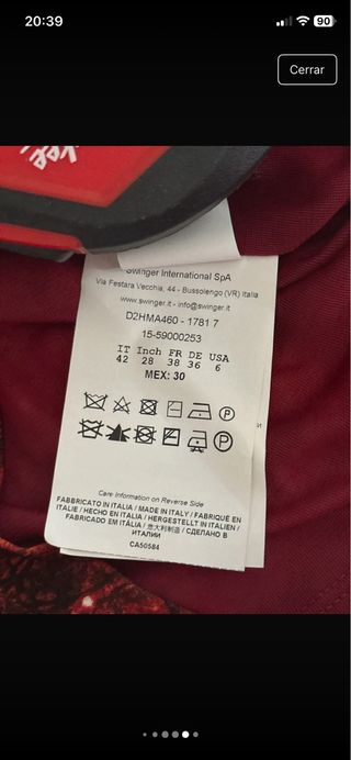 Vestido estampado naranja y rojo