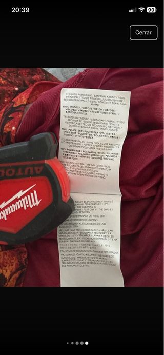 Vestido estampado naranja y rojo