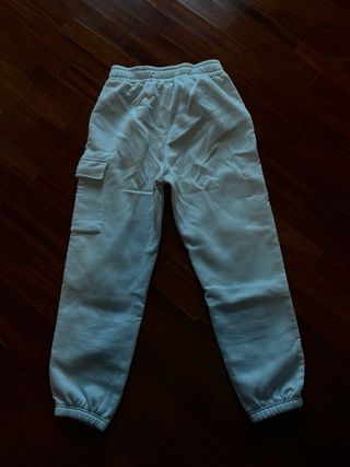 Pantaloni tuta cargo azzurri