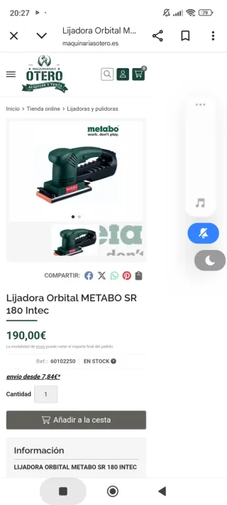 Lijadora Metabo