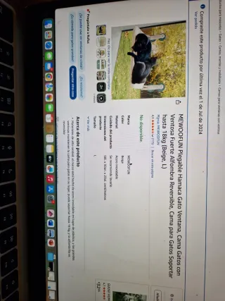 Hamaca para gato de ventana