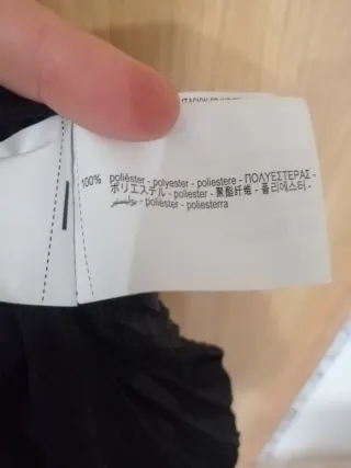 Falda larga Zara negra