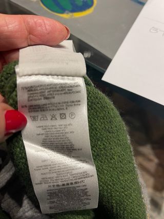 Maglione Etnic uomo righe verdi/grigie taglia XL