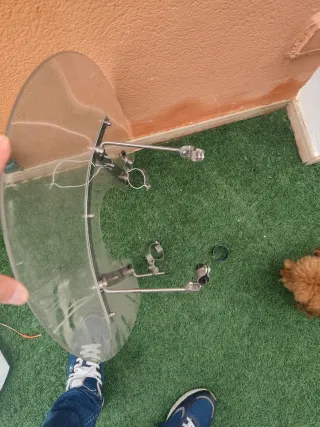 Cúpula moto universal metacrilato y acero.