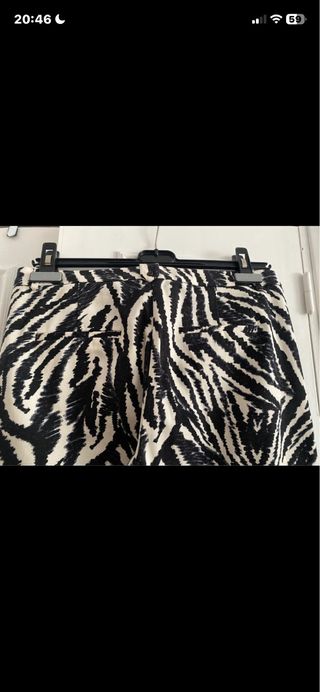 Pantalón Chino Zara Estampado Cebra