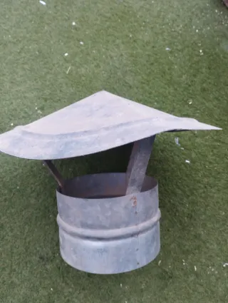 Sombrero chimenea plateado