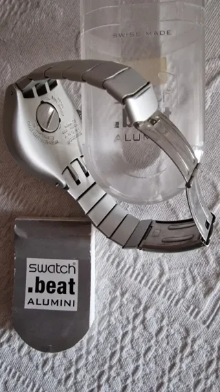 Swatch Beat Allumini Orologio Argento Blu