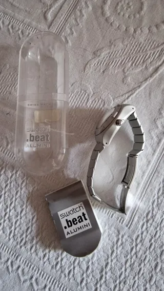 Swatch Beat Allumini Orologio Argento Blu