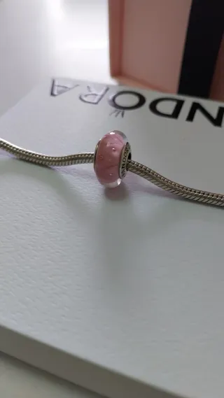Charm Pandora Cristal Murano Zig-Zag.