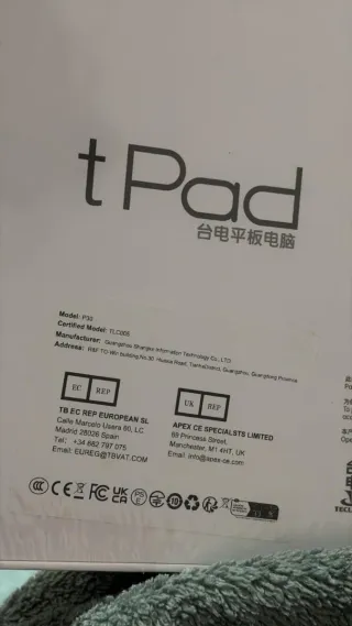 Teclast tPad Tablet Gris/Plata