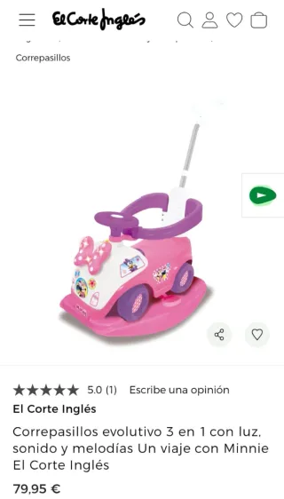 Correpasillos evolutivo con luz y sonidos