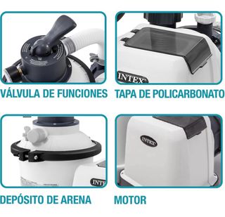 Depuradora Arena Intex + Saco Arena Vidrio
