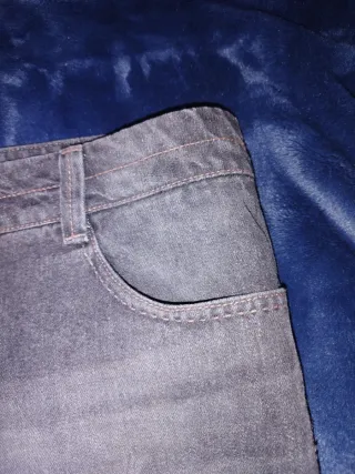 Minifalda vaquera gris