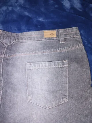 Minifalda vaquera gris