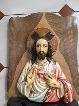 Escultura Religiosa Sagrado Corazón