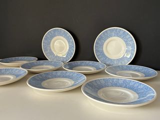 🇬🇧 Churchill 9 platitos Azules y Blancos