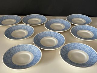 🇬🇧 Churchill 9 platitos Azules y Blancos