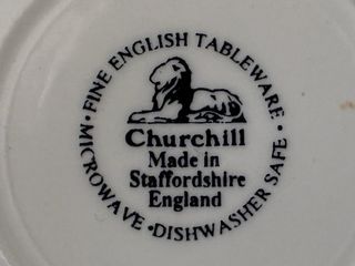 🇬🇧 Churchill 9 platitos Azules y Blancos