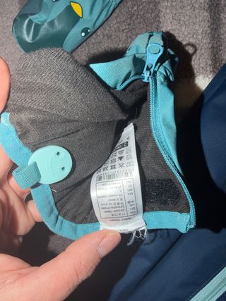 Buzo de nieve infantil azul