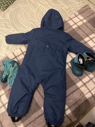 Buzo de nieve infantil azul