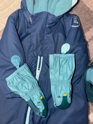 Buzo de nieve infantil azul